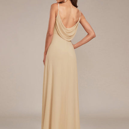 Brinley | Draped Back Sweetheart Floor-Length Bridesmaid Dress