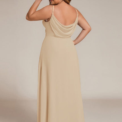Brinley | Draped Back Sweetheart Floor-Length Bridesmaid Dress