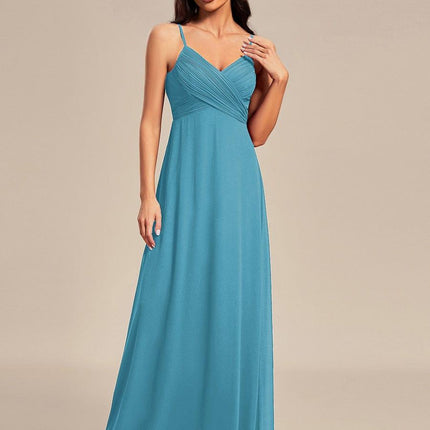 Brinley | Draped Back Sweetheart Floor-Length Bridesmaid Dress