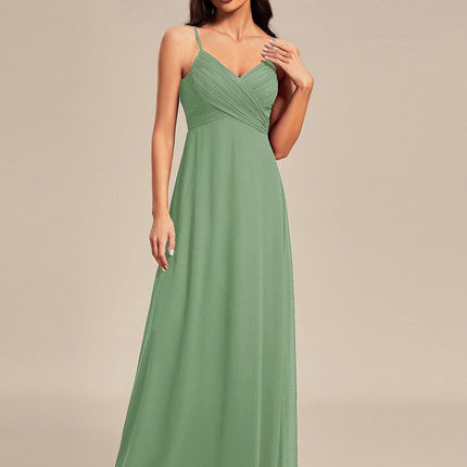 Brinley | Draped Back Sweetheart Floor-Length Bridesmaid Dress