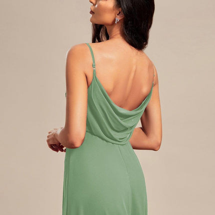 Brinley | Draped Back Sweetheart Floor-Length Bridesmaid Dress