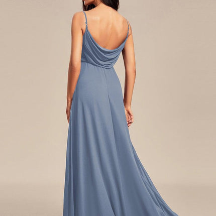 Brinley | Draped Back Sweetheart Floor-Length Bridesmaid Dress