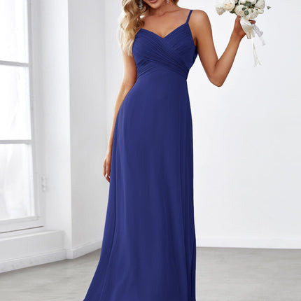 Brinley | Draped Back Sweetheart Floor-Length Bridesmaid Dress
