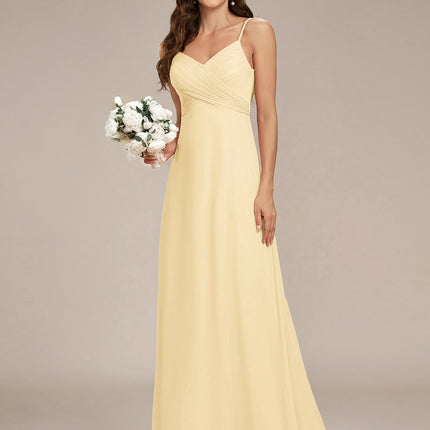 Brinley | Draped Back Sweetheart Floor-Length Bridesmaid Dress