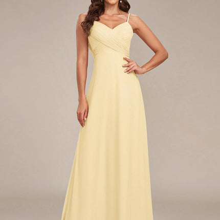 Brinley | Draped Back Sweetheart Floor-Length Bridesmaid Dress