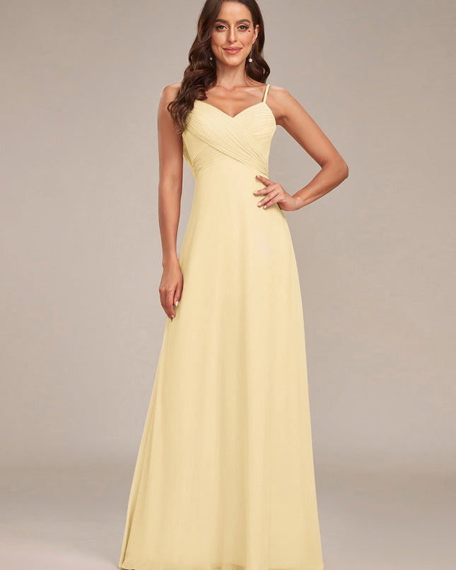 Brinley | Draped Back Sweetheart Floor-Length Bridesmaid Dress