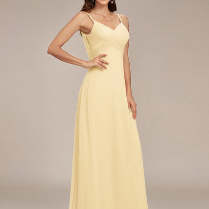 Brinley | Draped Back Sweetheart Floor-Length Bridesmaid Dress