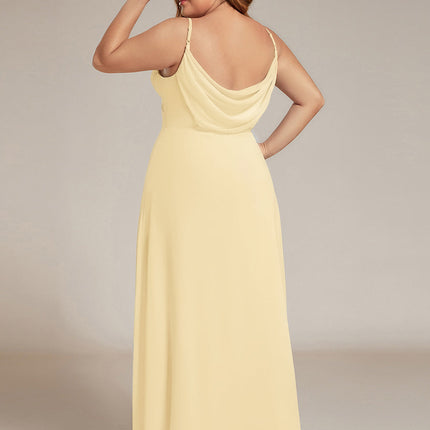 Brinley | Draped Back Sweetheart Floor-Length Bridesmaid Dress
