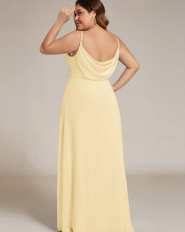 Brinley | Draped Back Sweetheart Floor-Length Bridesmaid Dress