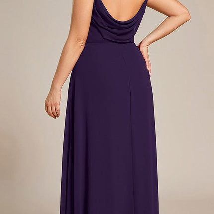 Brinley | Draped Back Sweetheart Floor-Length Bridesmaid Dress