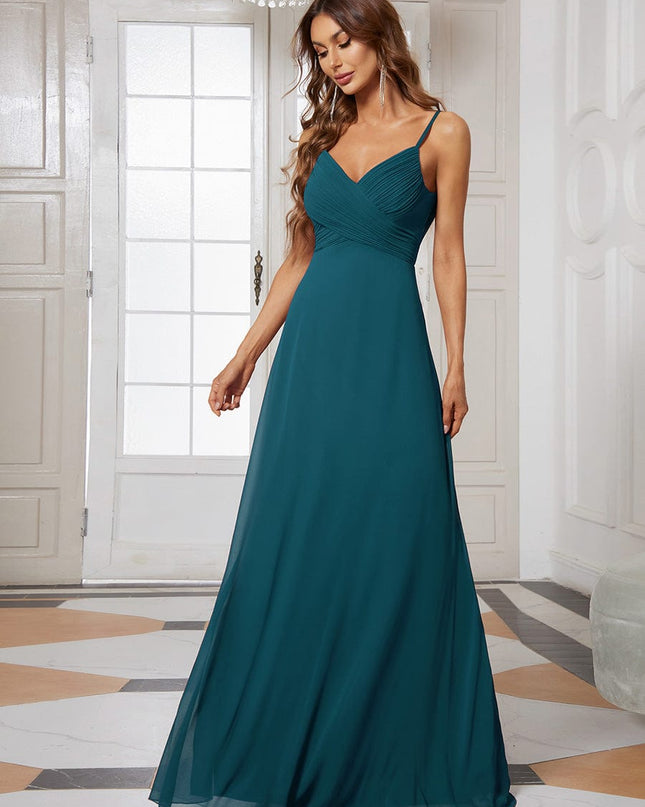 Brinley | Draped Back Sweetheart Floor-Length Bridesmaid Dress