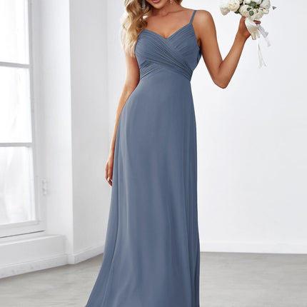 Brinley | Draped Back Sweetheart Floor-Length Bridesmaid Dress