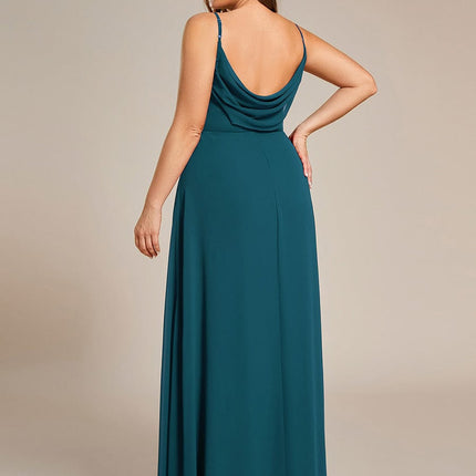 Brinley | Draped Back Sweetheart Floor-Length Bridesmaid Dress