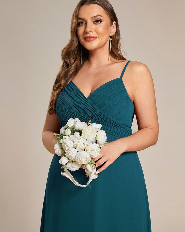 Brinley | Draped Back Sweetheart Floor-Length Bridesmaid Dress