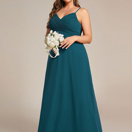 Brinley | Draped Back Sweetheart Floor-Length Bridesmaid Dress