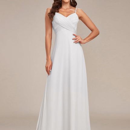 Brinley | Draped Back Sweetheart Floor-Length Bridesmaid Dress