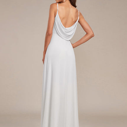 Brinley | Draped Back Sweetheart Floor-Length Bridesmaid Dress