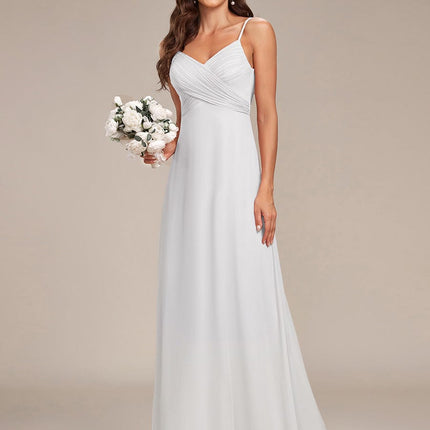 Brinley | Draped Back Sweetheart Floor-Length Bridesmaid Dress