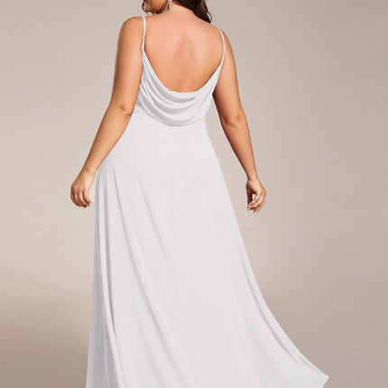 Brinley | Draped Back Sweetheart Floor-Length Bridesmaid Dress