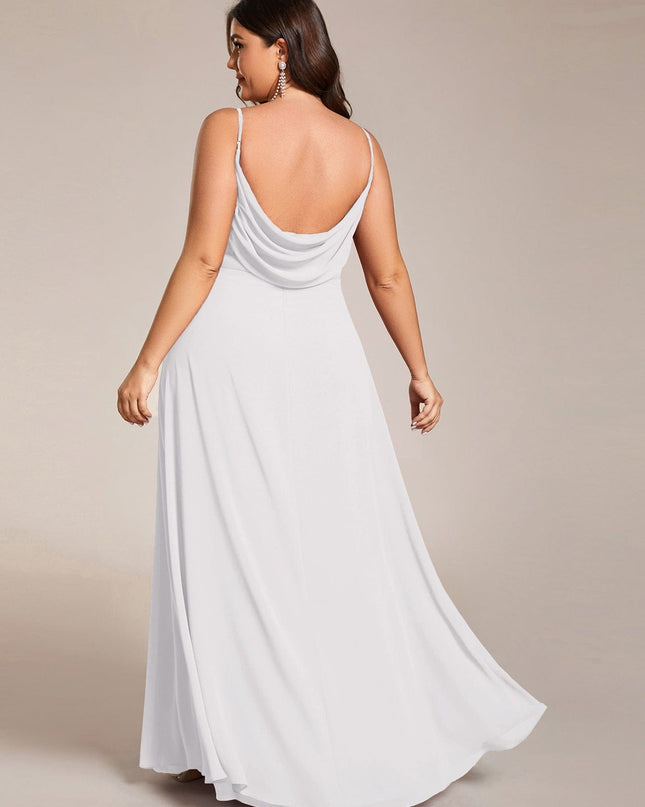 Brinley | Draped Back Sweetheart Floor-Length Bridesmaid Dress