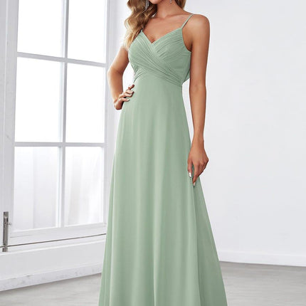 Brinley | Draped Back Sweetheart Floor-Length Bridesmaid Dress
