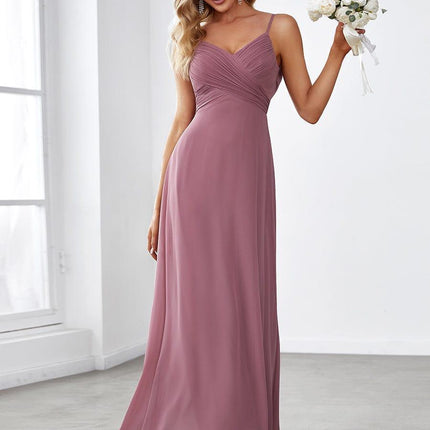 Brinley | Draped Back Sweetheart Floor-Length Bridesmaid Dress