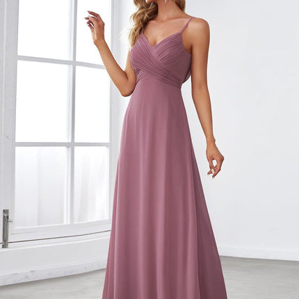 Brinley | Draped Back Sweetheart Floor-Length Bridesmaid Dress