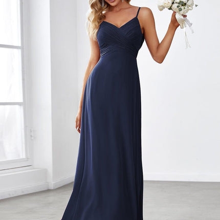 Brinley | Draped Back Sweetheart Floor-Length Bridesmaid Dress