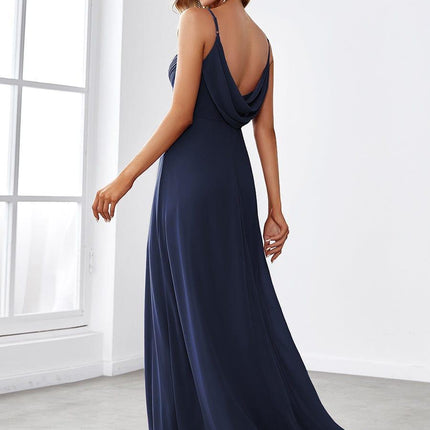 Brinley | Draped Back Sweetheart Floor-Length Bridesmaid Dress