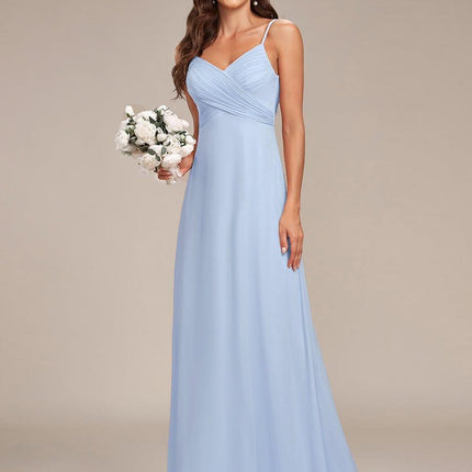 Brinley | Draped Back Sweetheart Floor-Length Bridesmaid Dress