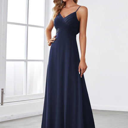 Brinley | Draped Back Sweetheart Floor-Length Bridesmaid Dress