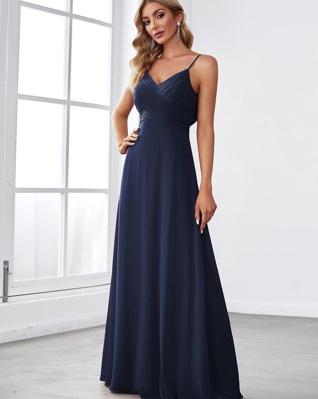 Brinley | Draped Back Sweetheart Floor-Length Bridesmaid Dress