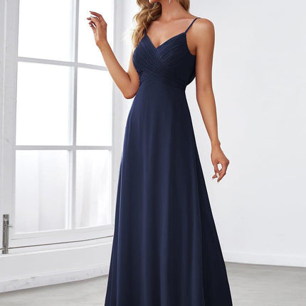 Brinley | Draped Back Sweetheart Floor-Length Bridesmaid Dress