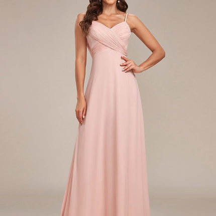 Brinley | Draped Back Sweetheart Floor-Length Bridesmaid Dress