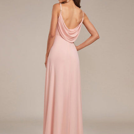 Brinley | Draped Back Sweetheart Floor-Length Bridesmaid Dress