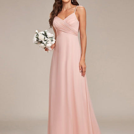 Brinley | Draped Back Sweetheart Floor-Length Bridesmaid Dress