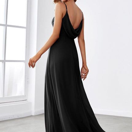 Brinley | Draped Back Sweetheart Floor-Length Bridesmaid Dress