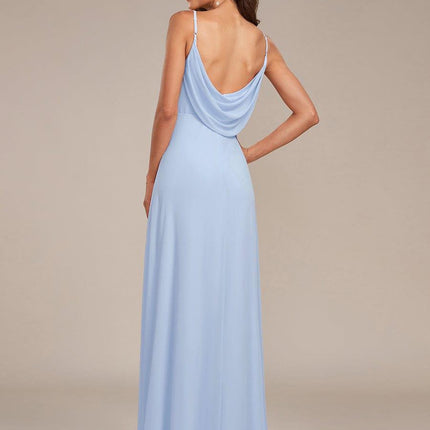 Brinley | Draped Back Sweetheart Floor-Length Bridesmaid Dress