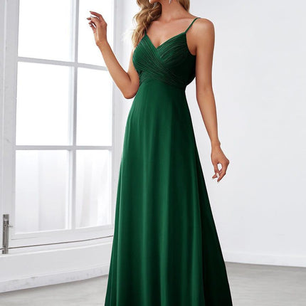 Brinley | Draped Back Sweetheart Floor-Length Bridesmaid Dress