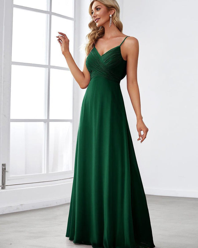 Brinley | Draped Back Sweetheart Floor-Length Bridesmaid Dress
