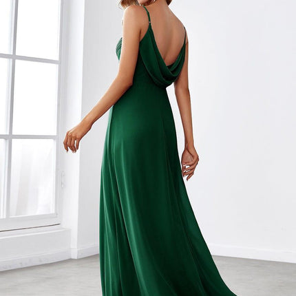 Brinley | Draped Back Sweetheart Floor-Length Bridesmaid Dress