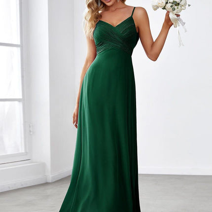 Brinley | Draped Back Sweetheart Floor-Length Bridesmaid Dress