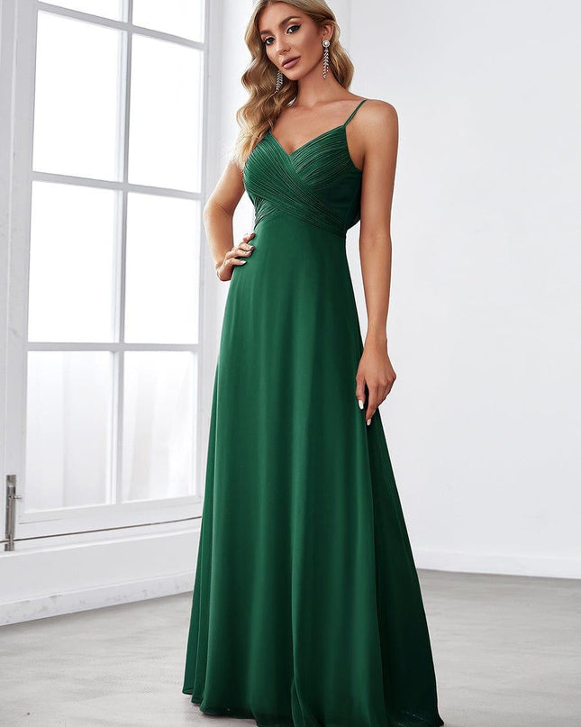 Brinley | Draped Back Sweetheart Floor-Length Bridesmaid Dress