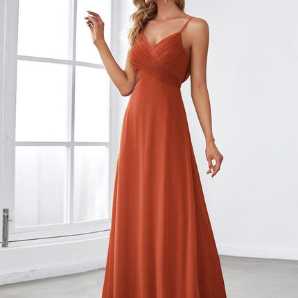 Brinley | Draped Back Sweetheart Floor-Length Bridesmaid Dress