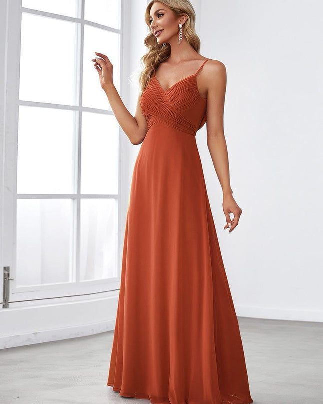 Brinley | Draped Back Sweetheart Floor-Length Bridesmaid Dress