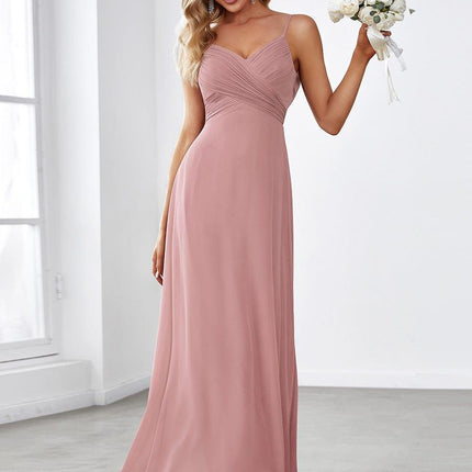 Brinley | Draped Back Sweetheart Floor-Length Bridesmaid Dress