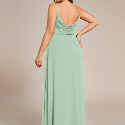 Brinley | Draped Back Sweetheart Floor-Length Bridesmaid Dress