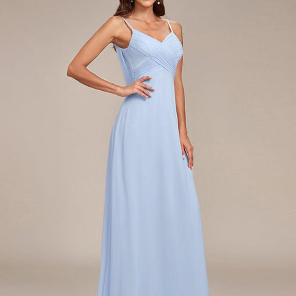 Brinley | Draped Back Sweetheart Floor-Length Bridesmaid Dress