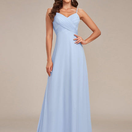 Brinley | Draped Back Sweetheart Floor-Length Bridesmaid Dress