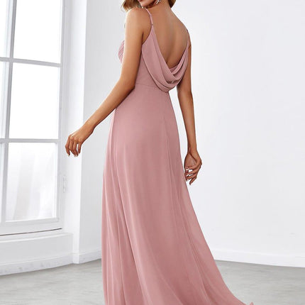 Brinley | Draped Back Sweetheart Floor-Length Bridesmaid Dress